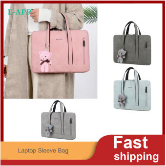 Không Thấm Nước Laptop Bọc Da PU Túi Bao Giản Dị Máy Tính Xách Tay Túi Cho Nam Nữ 13.3 14 15 15.6 Inch Cho Macbook Air Pro 13 Túi Xách Đựng Sổ Tay