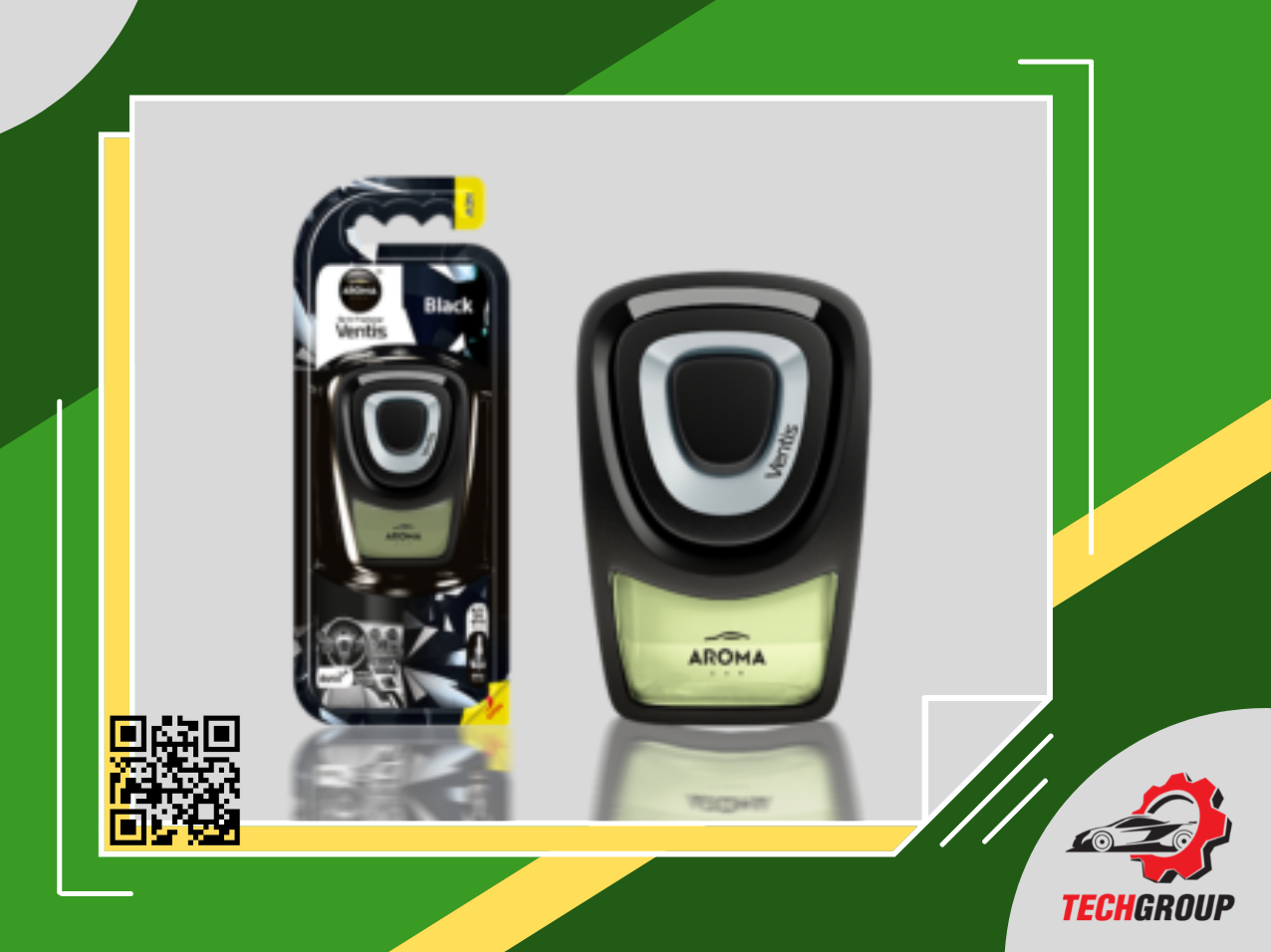 Nước hoa Kẹp cửa gió - Aroma Car Ventis 8ml - Black