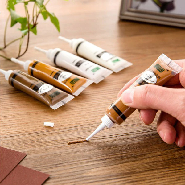 Keo che khuyết điểm gỗ, che vết xước gỗ, che khuyết điểm đồ gỗ bong tróc xước sơn