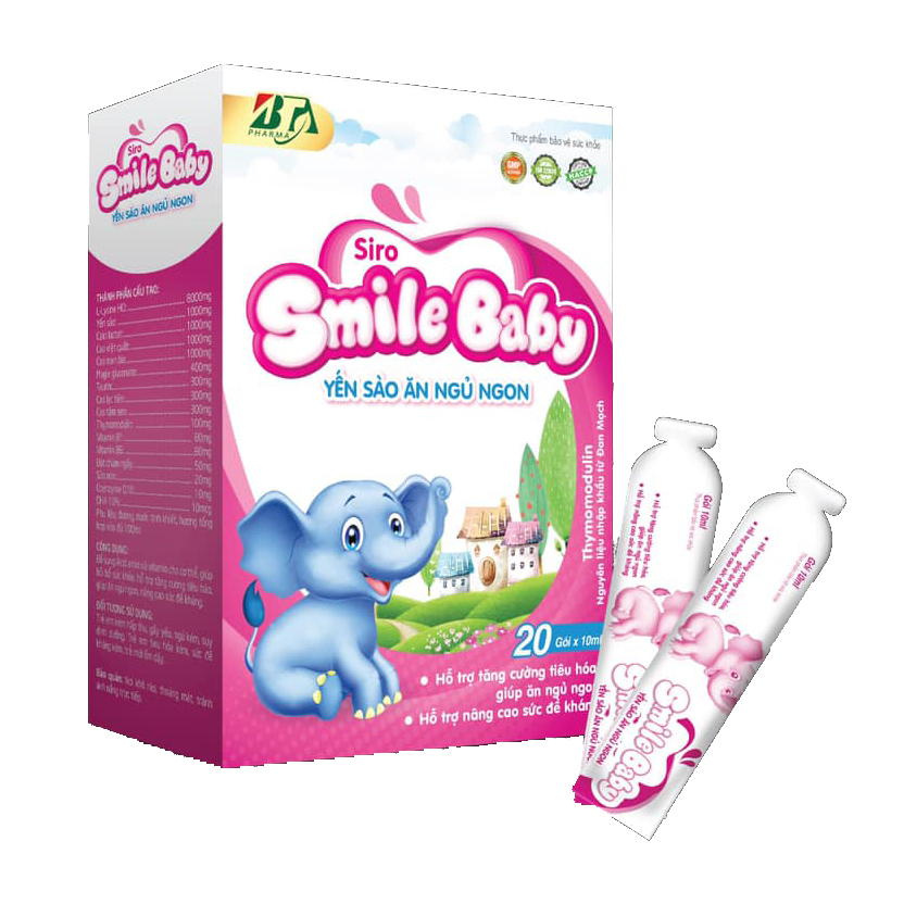 SMILE BABY BTA _ SẢN PHẨM DÀNH CHO MẸ VÀ BÉ: SMILE BABY YẾN SÀO ĂN NGỦ NGON, SMILE BABY – CALCI NANO, SMILE BABY THANH NHIỆT GIẢI ĐỘC