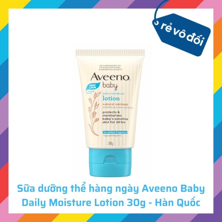 Sữa dưỡng thể hàng ngày Aveeno Baby Daily Moisture Lotion 30g - Hàn Quốc