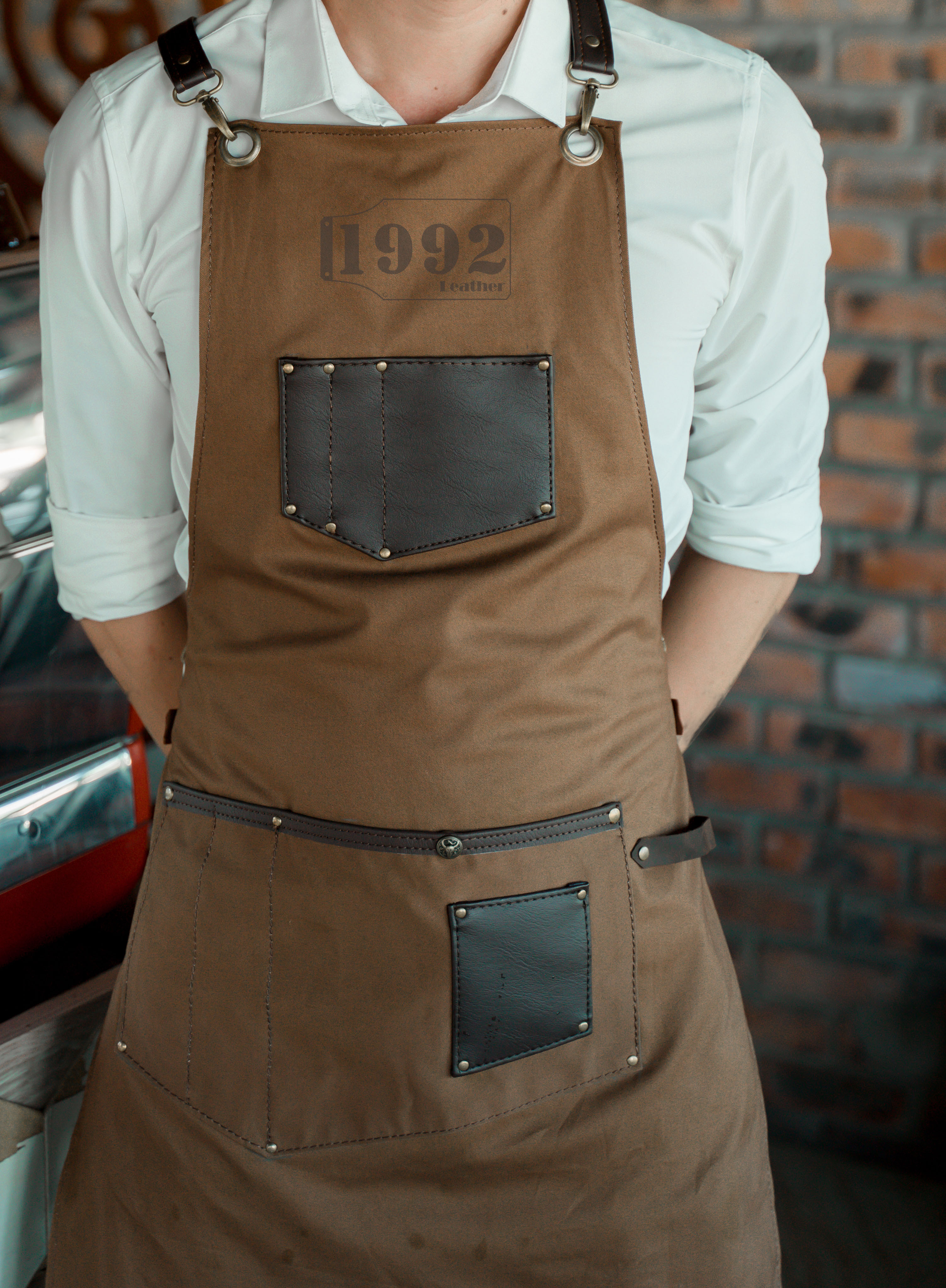 Tạp dề pha chế dành cho barista và bartender ABD01