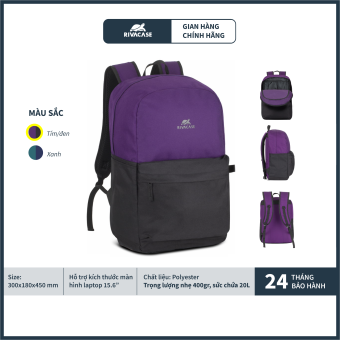 Balo Laptop Thời Trang Rivacase 5560 15.6 inch Siêu Nhẹ - Hàng Chính Hãng