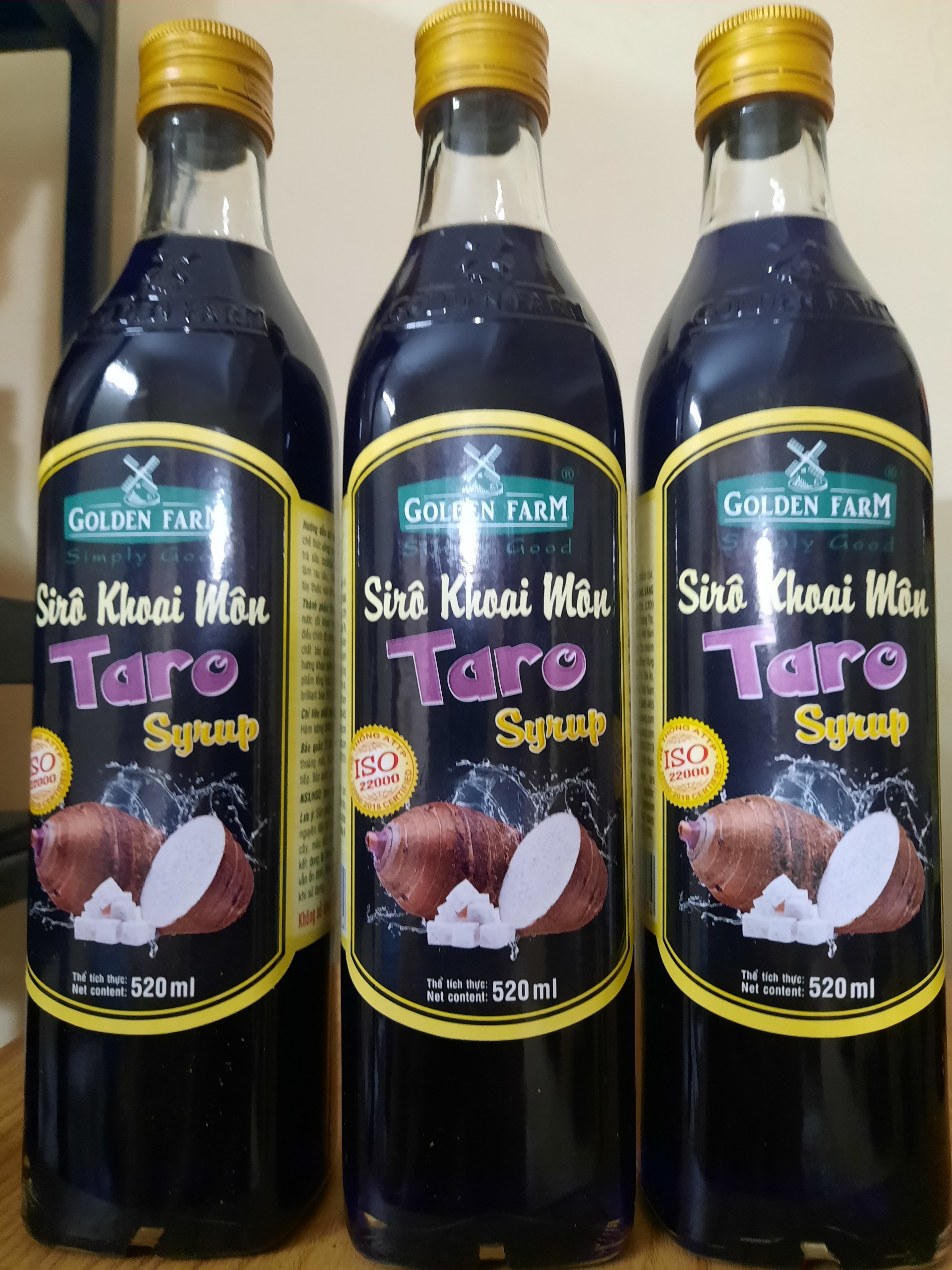 Siro Khoai Môn Golden Farm chai 520ml