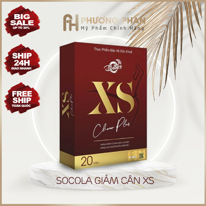 Viên Nhai Socola Giảm Cân Xs Bibico Cấp Tốc Chính Hãng 20 Viên - Giảm Cân Nhanh Chóng - Giảm Mỡ Toàn Thân - Giản Cân Nhanh - Phương Phan Cosmetics