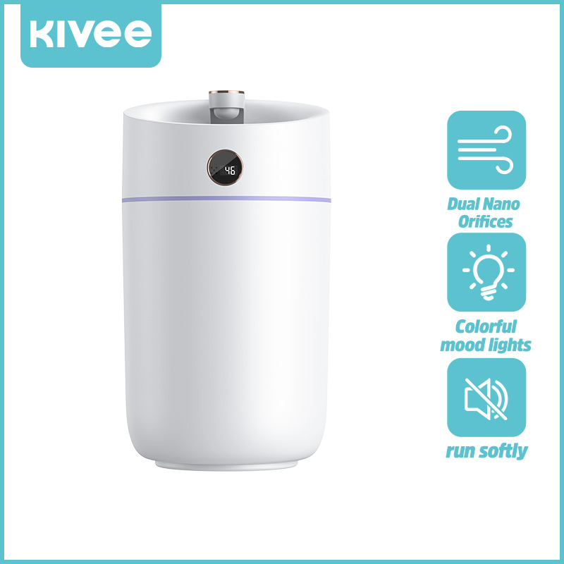 KIVEE Air Humidifier 3L เครื่องพ่นไอนำ อัลตราโซนิก เครื่องทำความชื้น เครื่องทำความชื้นระบบอัลตร้าโซนิค หน้าจอดิจิตอล [รับประกันร้าน 1 ปี] ราคา 442 บาท*ส่งฟรี
