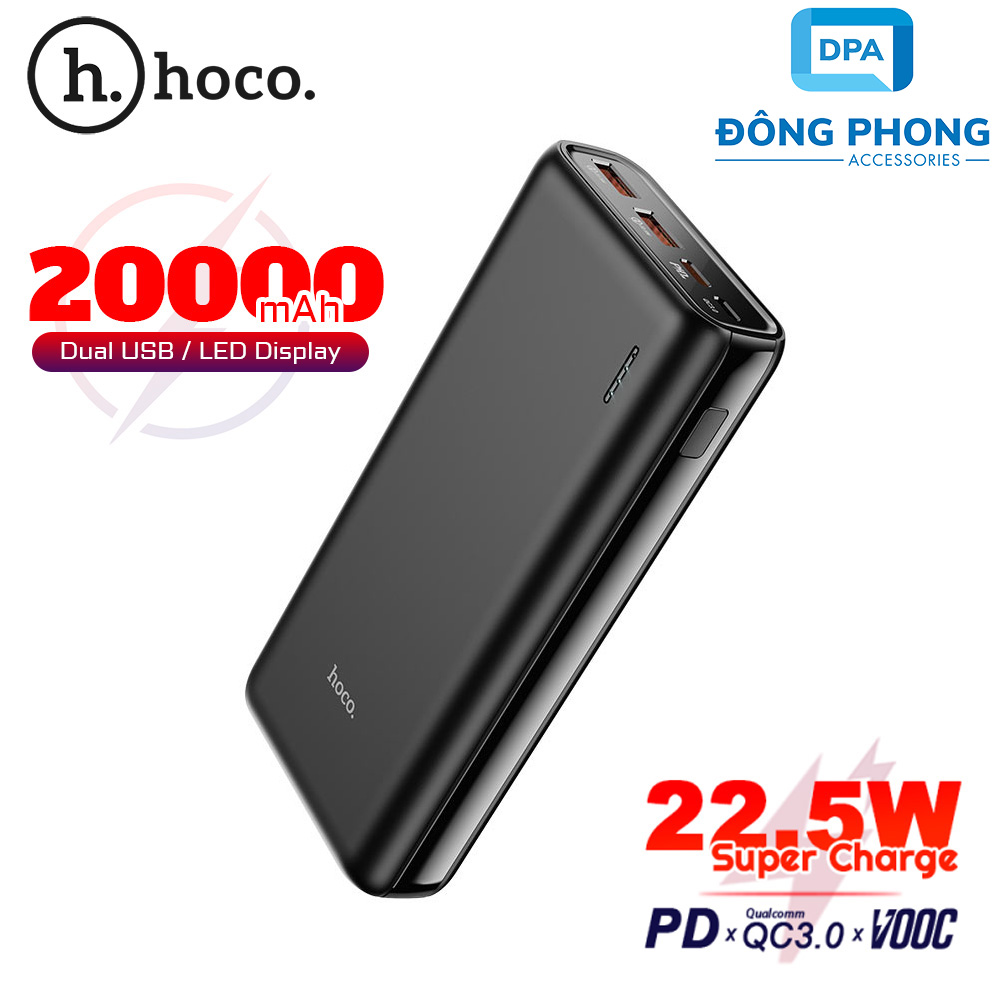 Pin Sạc Dự Phòng Hoco J80A 20000mAh Chính Hãng Hỗ Trợ Sạc Nhanh 22.5W