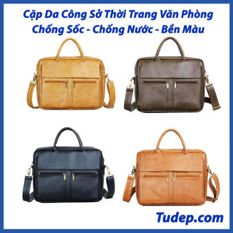 Cặp Công Sở Nam Tư Đẹp Cao Cấp Cặp Xách Da Nam Đeo Chéo Đa Năng Công Sở Đi Học Chơi Đựng Latop Cấp 1 2 3( HQ19)