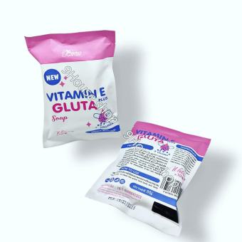 01 Xà Phòng Trắng Da Mềm Mịn Vitamin E Gluta Plus Thái zlan 80g