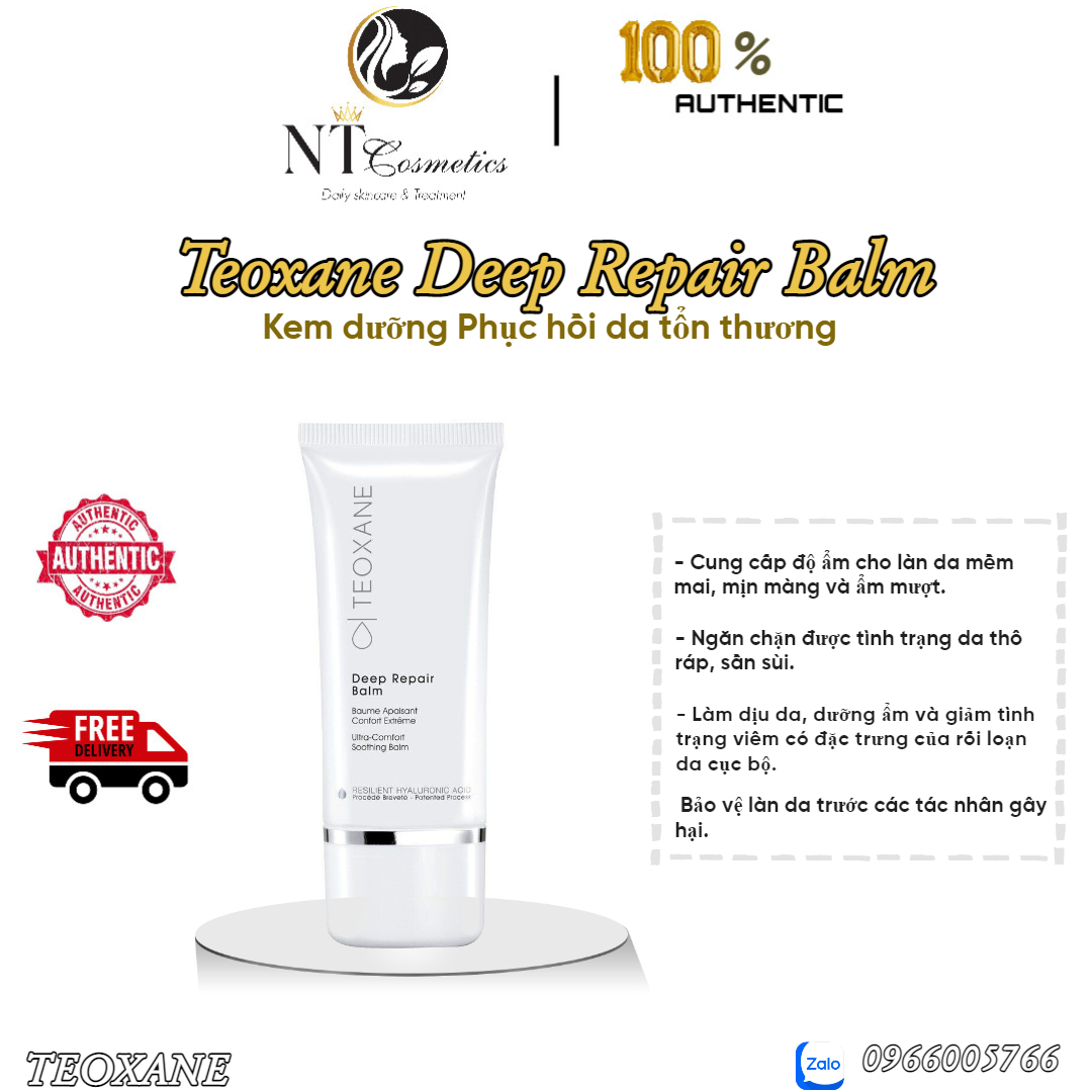 Kem dưỡng phục hồi cho da nhạy cảm teoxane deep repair balm 30ml - nhập khẩu