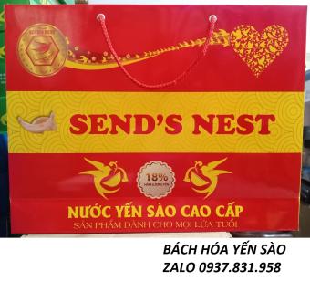 [KÈM TÚI SIÊU ĐẸP] COMBO 2 HỘP NƯỚC YẾN SÀO SENDS NEST VỊ VANI 18% TỔ YẾN CAO CẤP
