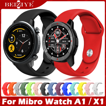 Dây đeo silicon thể thao cho đồng hồ Mibro watch A1 Dây đeo đồng hồ thông minh Dây đeo đồng hồ Mibro watch X1 Dây đeo tay thông minh Dây đeo đồng hồ Dây đeo đồng hồ thay thế Phụ kiện