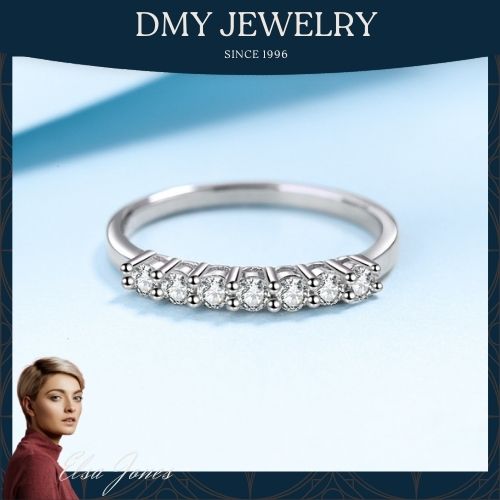 DMY Jewelry Moissanite Jewelry Classic Seven Diamond Row Ring
