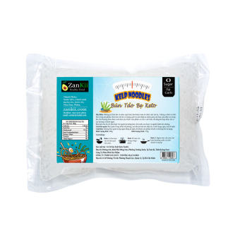 Cơm Keto Shirataki (làm từ bột củ nưa konjac)/ Bún Tảo Bẹ ZANKII Kelp Noodles Ăn Kiêng Không Carb Tiểu Đường Eat Clean Das 200g