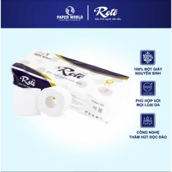 combo 5 cây Giấy vệ sinh cuộn nhỏ Roto Soft 10 – RTS10 -vpp Đại Ngọc Thùy -cây 10 cuộn nhỏ , sp thân thiện môi trường