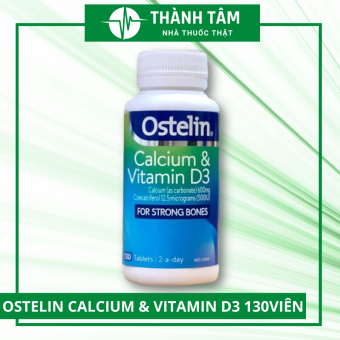 Ostelin Calcium & Vitamin D3 cho bà bầu - sau sinh 130 viên, Canxi Ostelin cho bà bầu của Úc