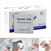 Multi-Purpose Alcohol Cleaning Pads, 100pcs/Box 