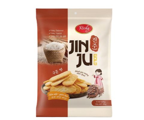 Bánh gạo jinju vị bò nướng tiêu 160gr