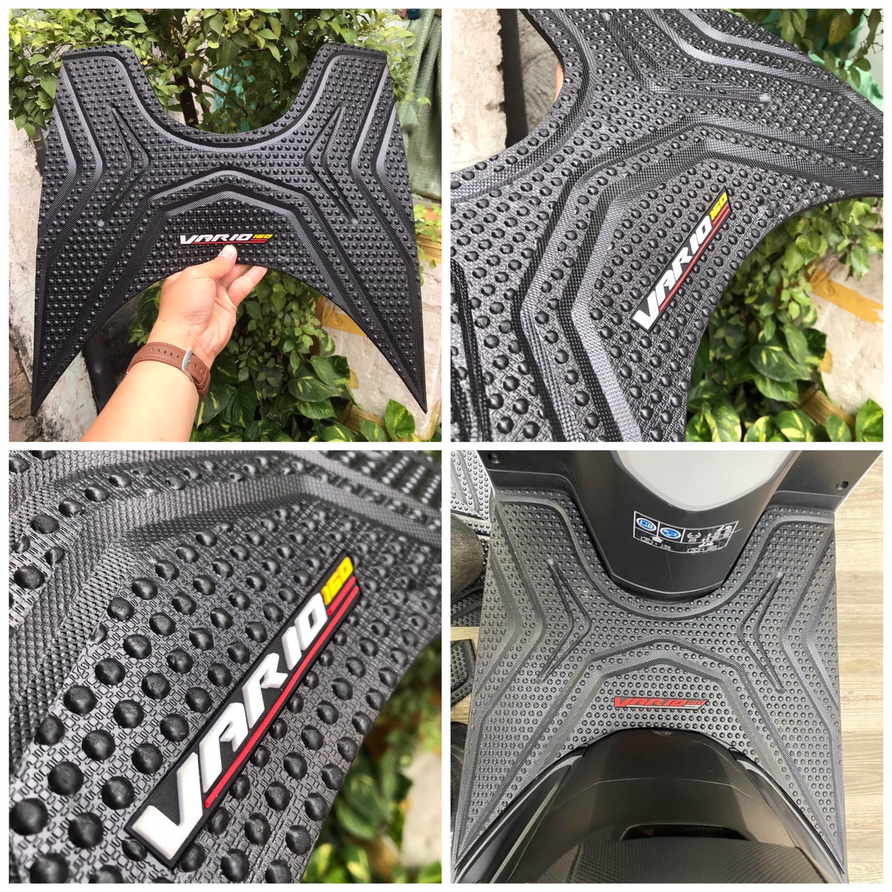 THẢM VARIO, VARIO 160 THẢM LÓT CHÂN VARIO 2022 MẪU INDO CHẤM BI- THẢM ĐỂ CHÂN VAIRO 160