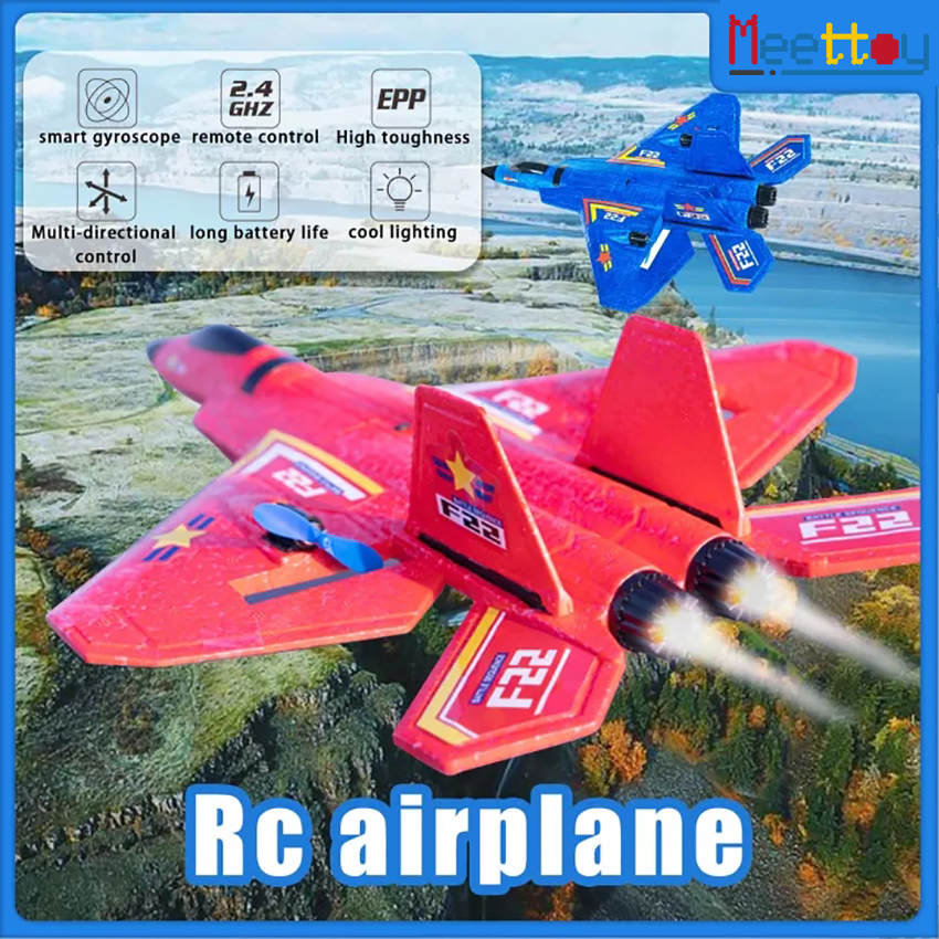 Colcolo RC Airplane 2.4G 3CH RC Glider Aircraft Outdoor Plane Toys for Kids Boys Girls Adults Blue 