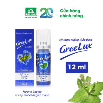 Xịt thơm miệng thảo dược Greelux Extra Cool 12ml