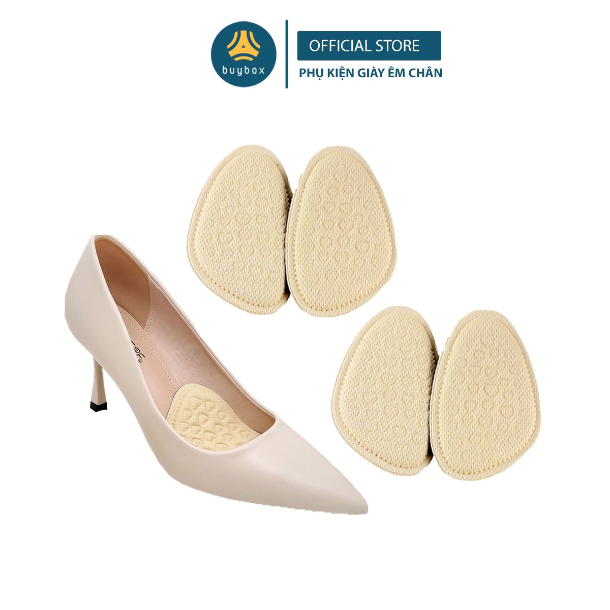 Lót giày cao gót chống trượt bàn chân về phía mũi và đệm êm gang bàn chân - 1 cặp - buybox - BBPK161