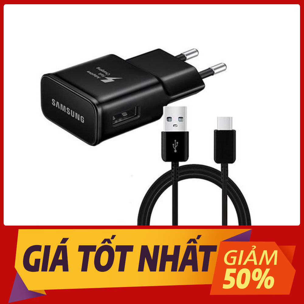 Combo bộ sạc+ cáp galaxy s10/ s10+/ s10e... chính hãng, hỗ trợ cổng sạc usb type-c