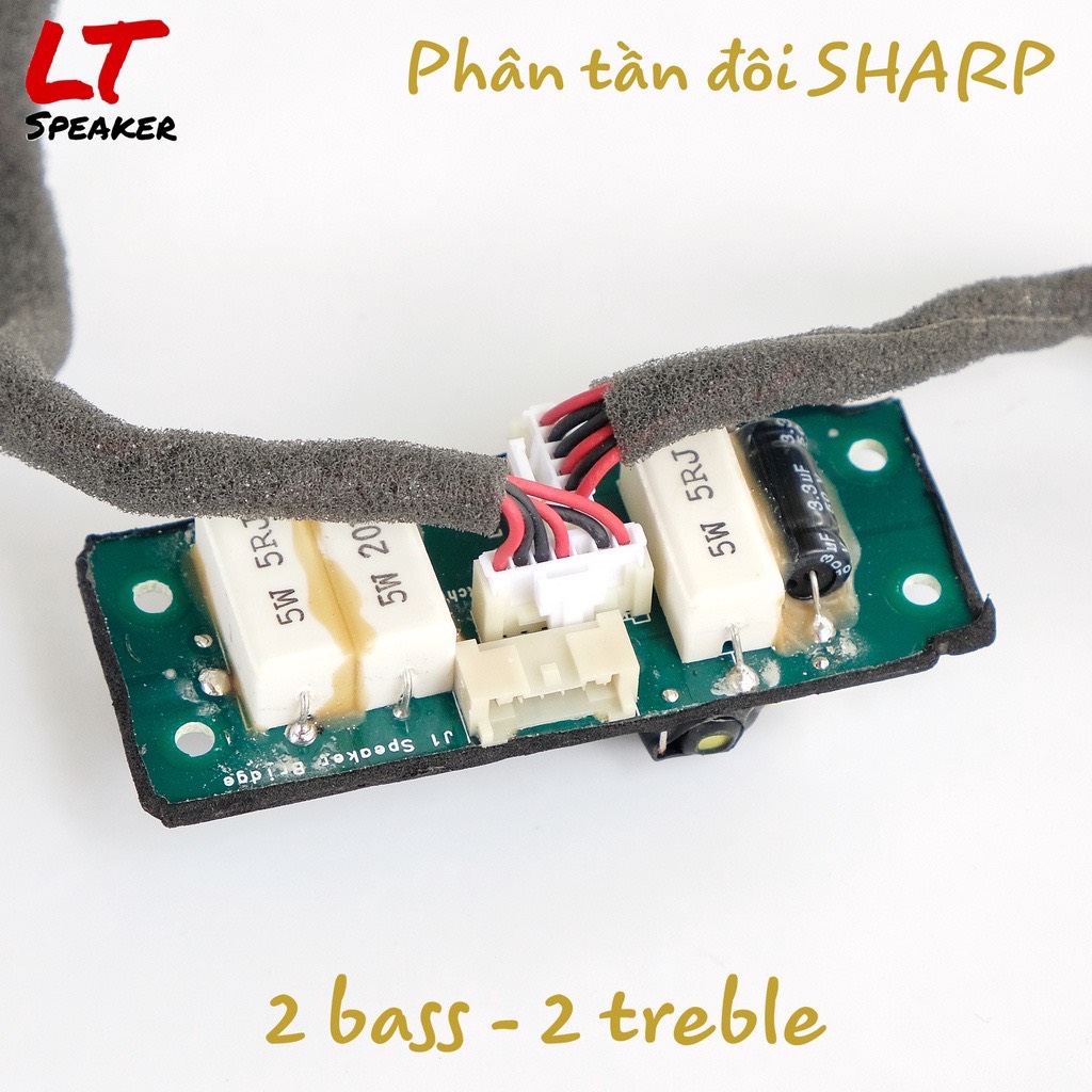 Phân tần loa Sharp phân tần đôi L-R 2 đường tiếng - Dùng cho 2 kênh dưới 100W LT Speaker
