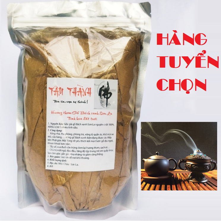 (HÀNG TUYỂN CHỌN) 500 gram Bột Gỗ Bách xanh Mộc Châu - Sơn La cực đậm dầu THƠM NỨC_Không hóa chất, Bột gỗ thơm_Xông trầm_Gỗ Bách xanh