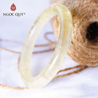 Nhẫn bạc mặt đá citrine thạch anh vàng mệnh thổ kim - Ngọc Qúy Gemstones