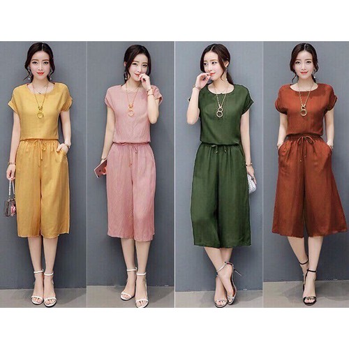 Set bộ ống rộng nữ