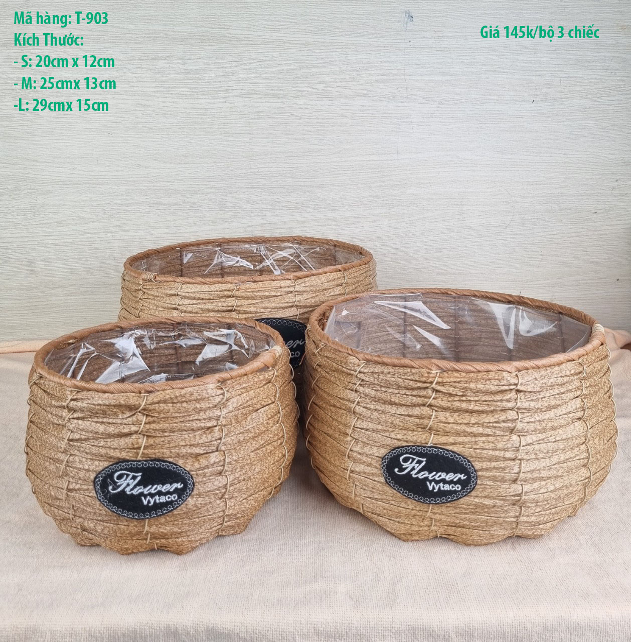 Giỏ cắm hoa, Giỏ ghép hoa lan hồ điệp