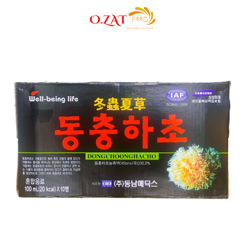 10 chai nước đông trùng hạ thảo Hàn Quốc