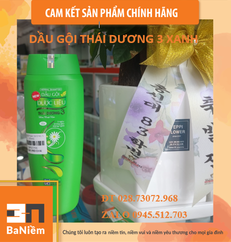 Dầu gội thái dương 3, thái dương 7, thái dương 7 plus