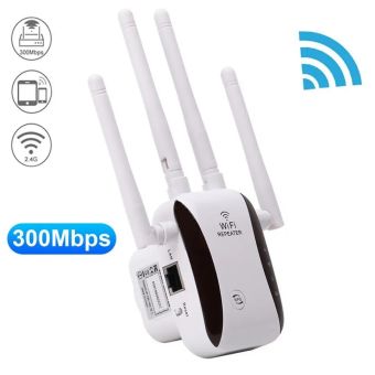 Bộ kích sóng wifi không dây 4 râu tốc độ 450Mbps, 2.4G phát sóng xa tăng cường tín hiệu, bộ khuyếch đại sóng wifi xuyên tường.