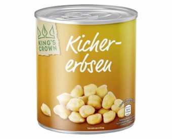 Đậu Gà King's Crown Chickpeas Kicher Erbseu 800g