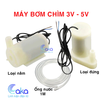 Máy Bơm Chìm Mini 3v - 5v dùng cho bể cá tùy chọn