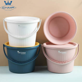 CNMF Bộ 3 Cái Có Nắp Bộ Dụng Cụ Vệ Sinh Xô PP Dày Dặn