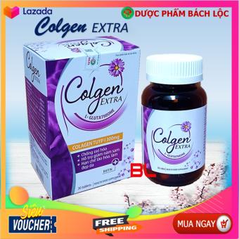 Viên uống Colgen Extgra, thành phần sâm maca Giúp đẹp da, bổ sung Vitamin A E C giảm thâm nám tàn nhang, ngừa nếp nhăn, chống lão hóa - Hộp 30 viên, hết nám, sạm da, đẹp da
