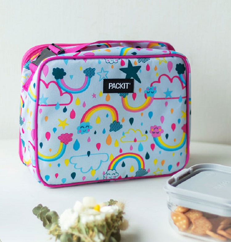 Packit Brand, Unicorn Sky Navy, Freezable, and Reusable Lunch Box, Blue