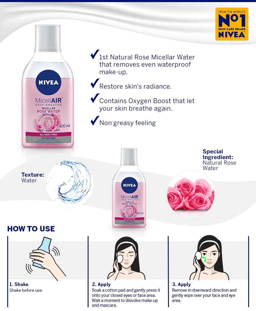 nivea rose micellar water
