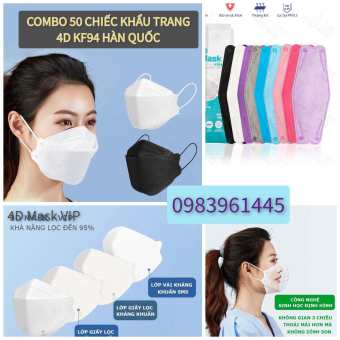 Khẩu trang y tế 4D Mask KF94 kiểu Hàn Quốc thoáng khí