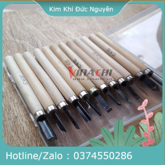 Bộ Đục Chạm Khắc Mini 12 Món - Bộ Đục Dùng Để Tiện Khắc Gỗ Thủ Công Mỹ Nghệ KIM KHÍ ĐỨC NGUYÊN