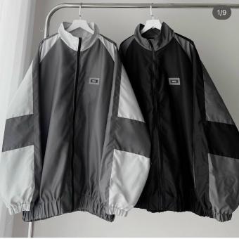 Áo khoác dù gió hai lớp chống nắng form rộng WZS Áo khoác dù form rộng nữ chất dù gió hai lớp dày dặn