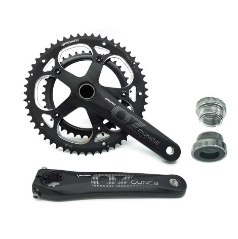 Đùi đĩa 2 tầng Prowheel Ounce 39/53T kèm trục rỗng, cho xe đạp đường trường