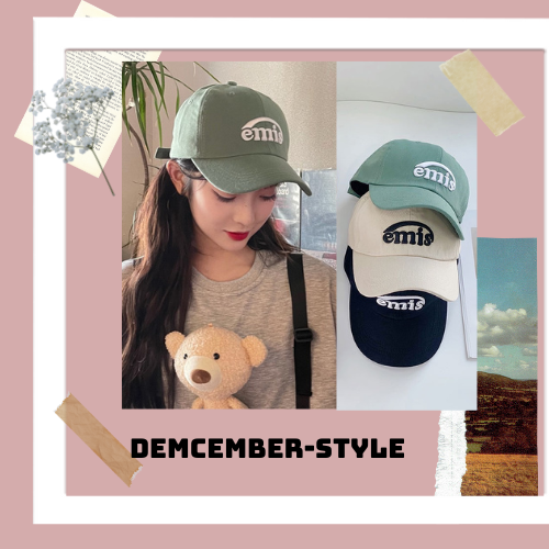 Nón kết nam nữ thêu chữ nỗi phong cách Hàn Quốc trẻ trung December-style EMIS