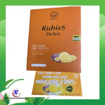 Nước trái cây Giảm cân Rubiss Detox - Hộp 12 gói {Chính hãng, tem lớp bạc đầy đủ để kiểm tra tin nhắn tổng đài}