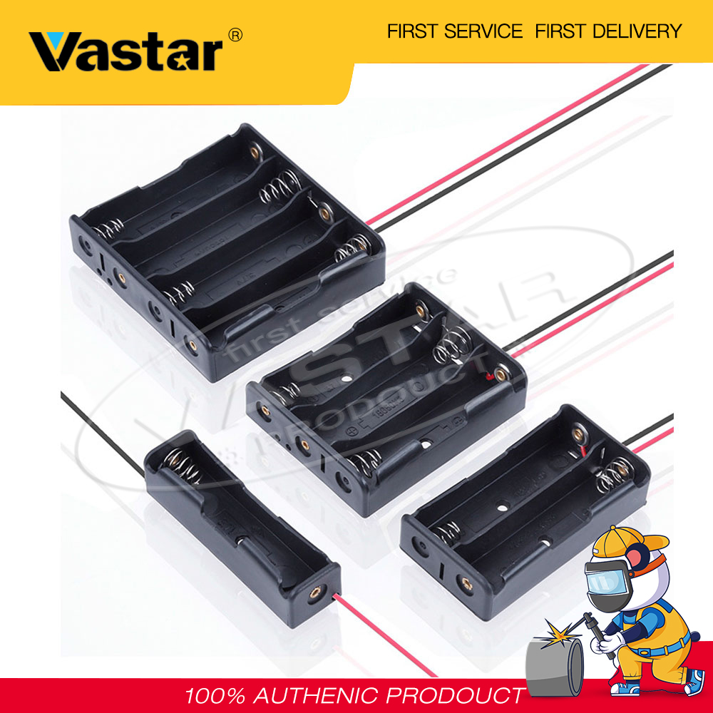 Durable 5pc 2X18650 Battery Holder Case 18650 Battery Storage Box