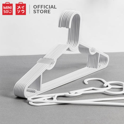 Combo 10 Móc nhựa treo Móc quần áo thương hiệu Miniso