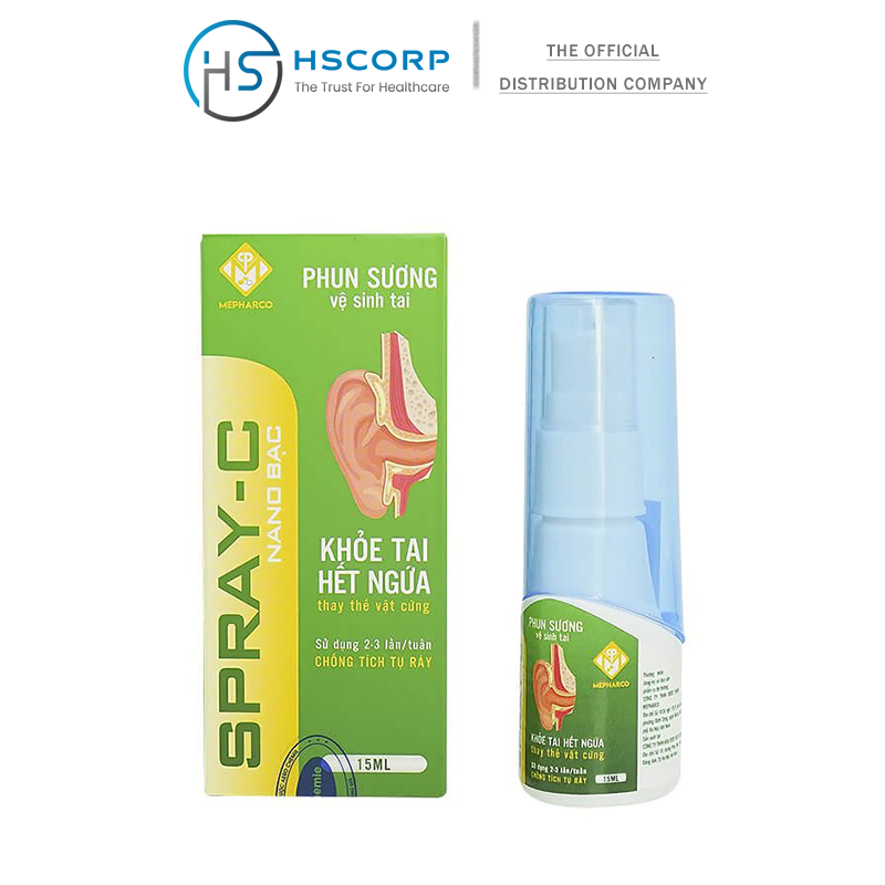 XỊT TAN RÁY TAI SPRAY-C [SẠCH TỨC THÌ] LÀM SẠCH RÁY TAI CHO TRẺ EM, NGƯỜI LỚN